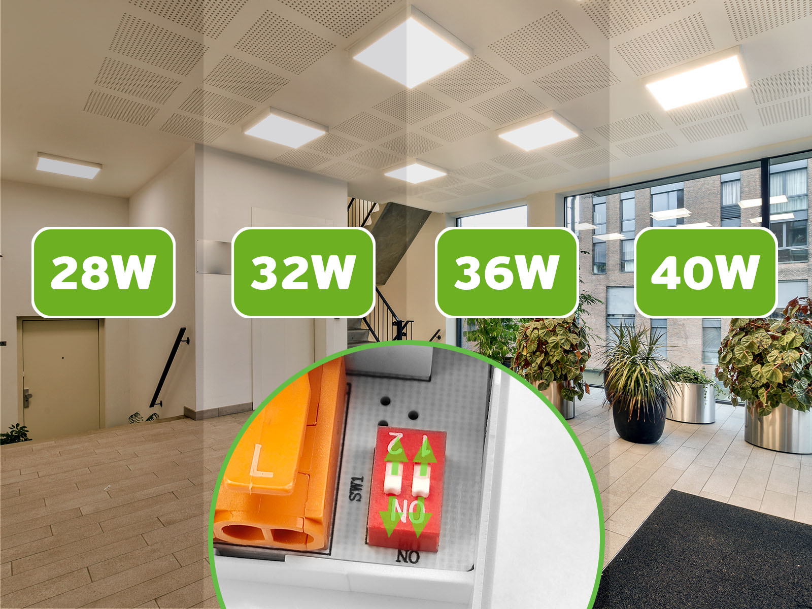 Panel natynkowy LED 60x60 Almach CCT 28/32/36/40W 3000/4000/5000K